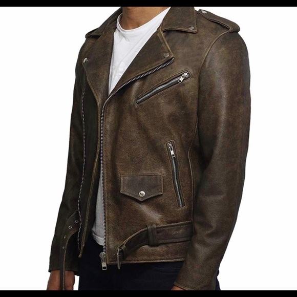 Men leather Jacket - Available in all sizes - Picture 2 of 4